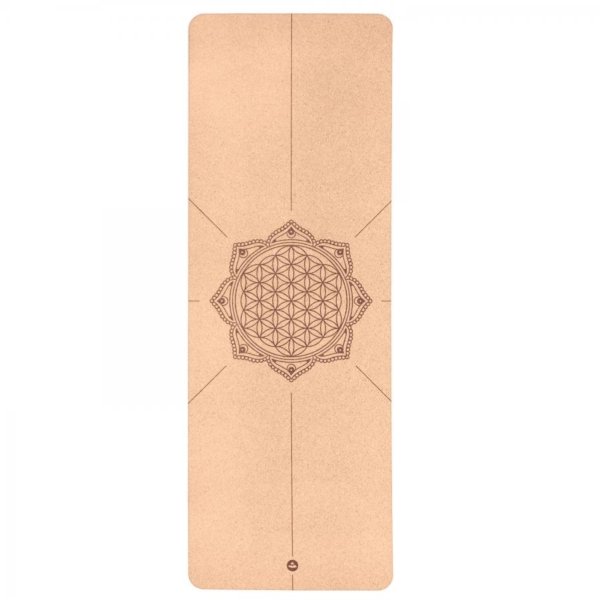 Коврик для йоги пробковий Bodhi Flower of Life